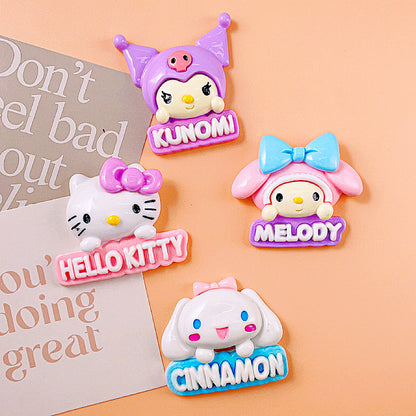 Large Cartoon Name Board Charms