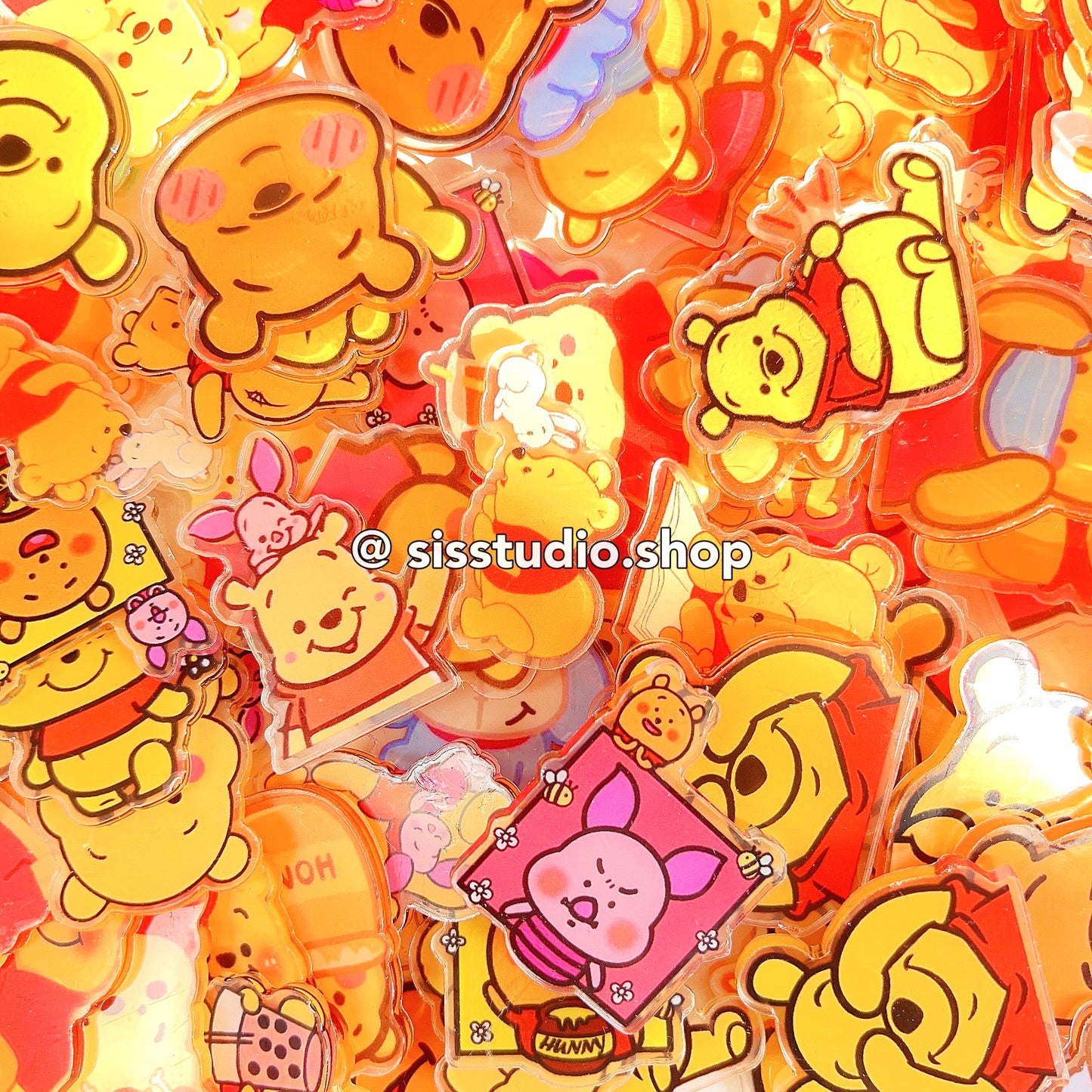 Winnie Double Side Transparent Acrylic