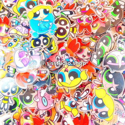 Powerpuff Girls Double Side Transparent Acrylic