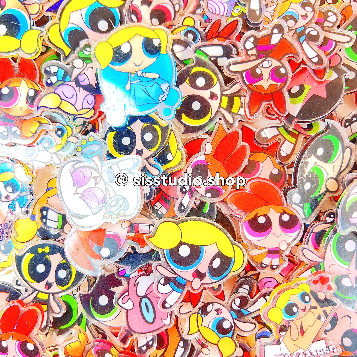 Powerpuff Girls Double Side Transparent Acrylic