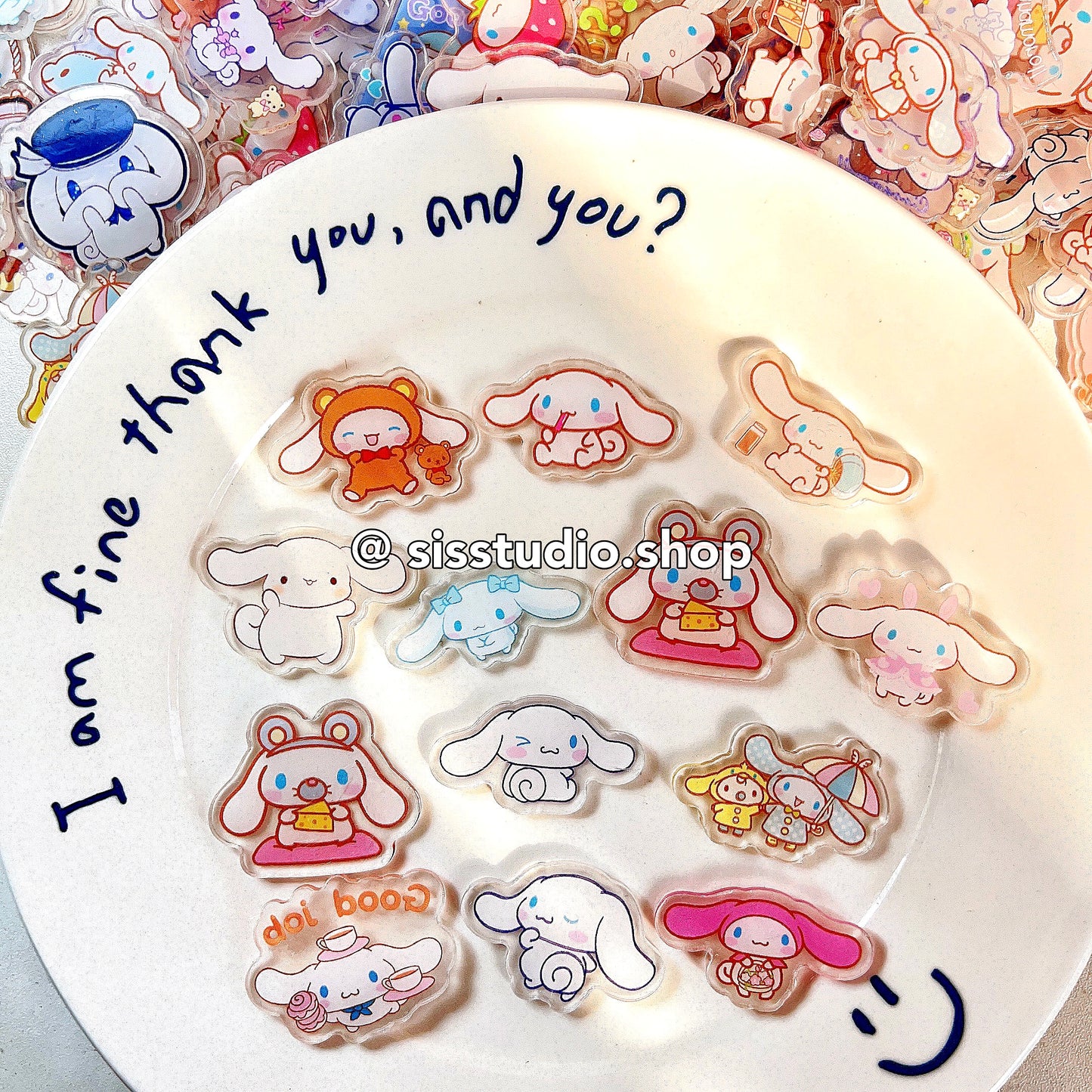 Cinnamoroll Double Side Transparent Acrylic