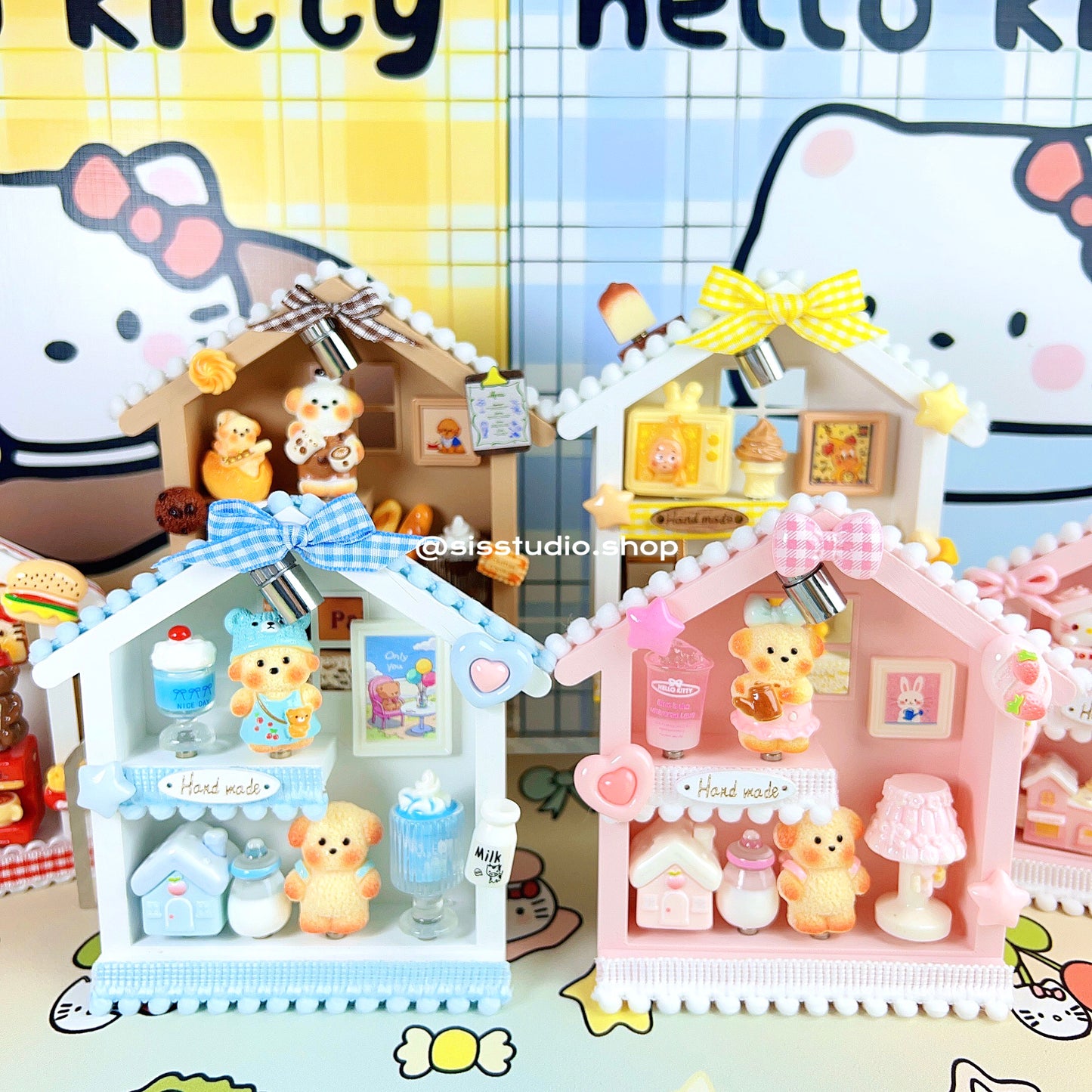 Mini Sweet Little House Desk Decors