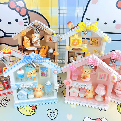 Mini Sweet Little House Desk Decors