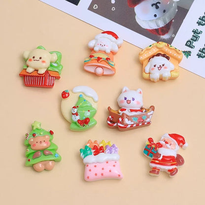 Cute Christmas Puppy Kitten Charms