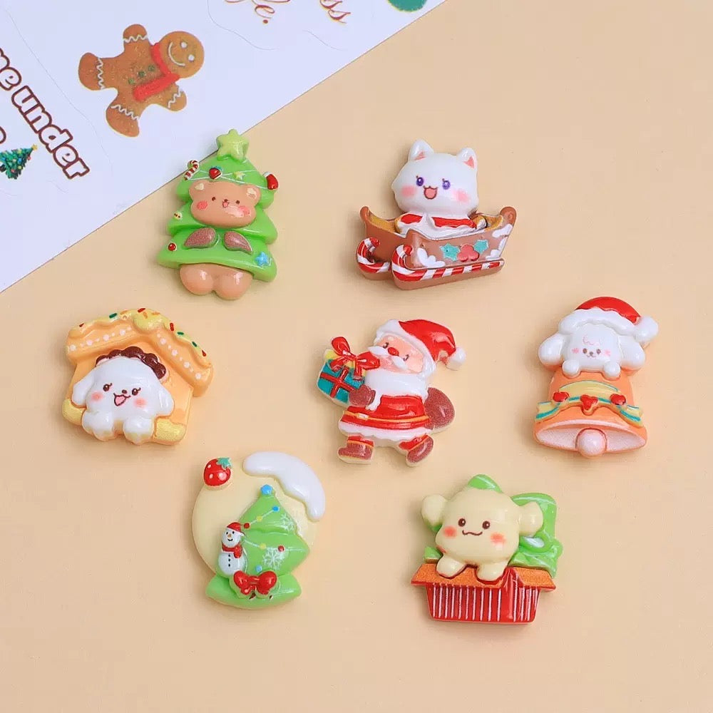 Cute Christmas Puppy Kitten Charms
