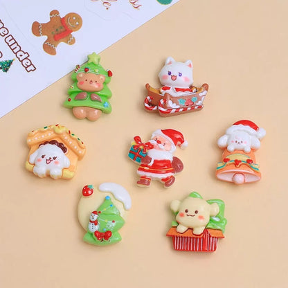 Cute Christmas Puppy Kitten Charms