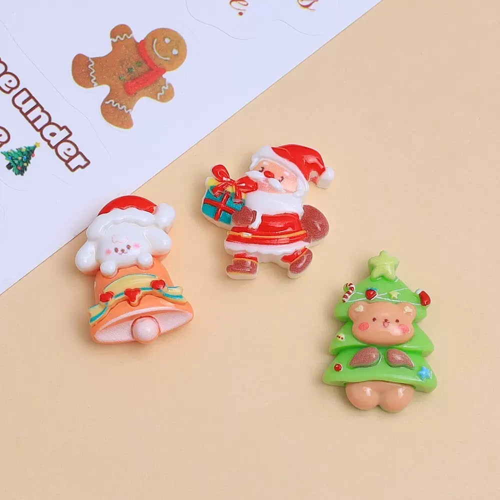 Cute Christmas Puppy Kitten Charms