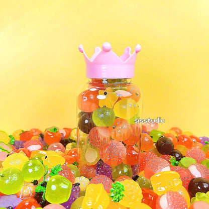 New! Luminous Fruit Charms Crown Pack For Diy Craft
