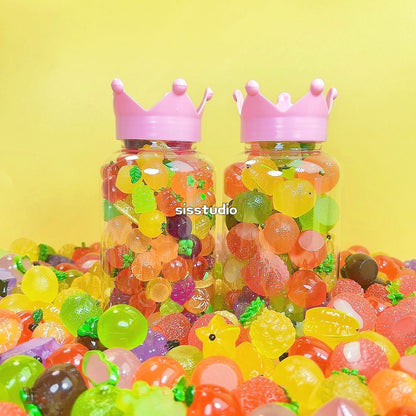 New! Luminous Fruit Charms Crown Pack For Diy Craft