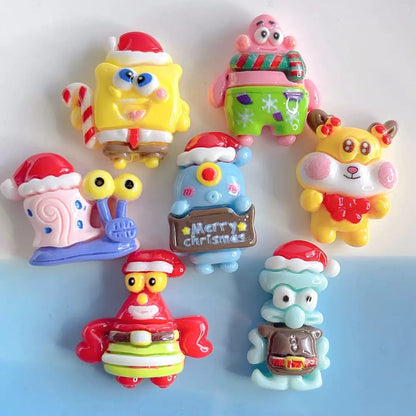 SpongeBob Patrick Christmas Theme Charms