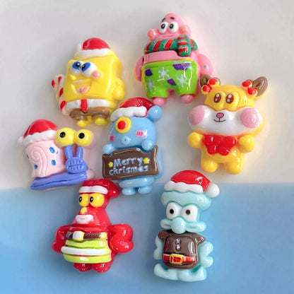 SpongeBob Patrick Christmas Theme Charms
