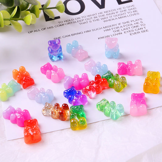 Gradient Jelly Bear Charms